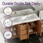Meuble-lavabo double lavabo de 150 cm avec lavabo en SMC, armoire en MDF et rangement