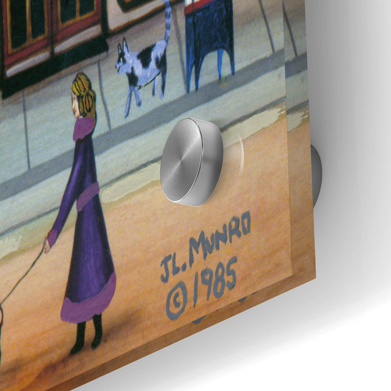 Art mural en verre acrylique 36 po x 24 po «52 Cats In The Neighbouring» par JL Munro
