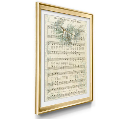 Angels Sing par J Paul - reproduction d'art sur papier encadrée