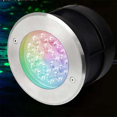Cambrai Stainless Low Voltage Plug-in Integrated LED Metal Well Lights