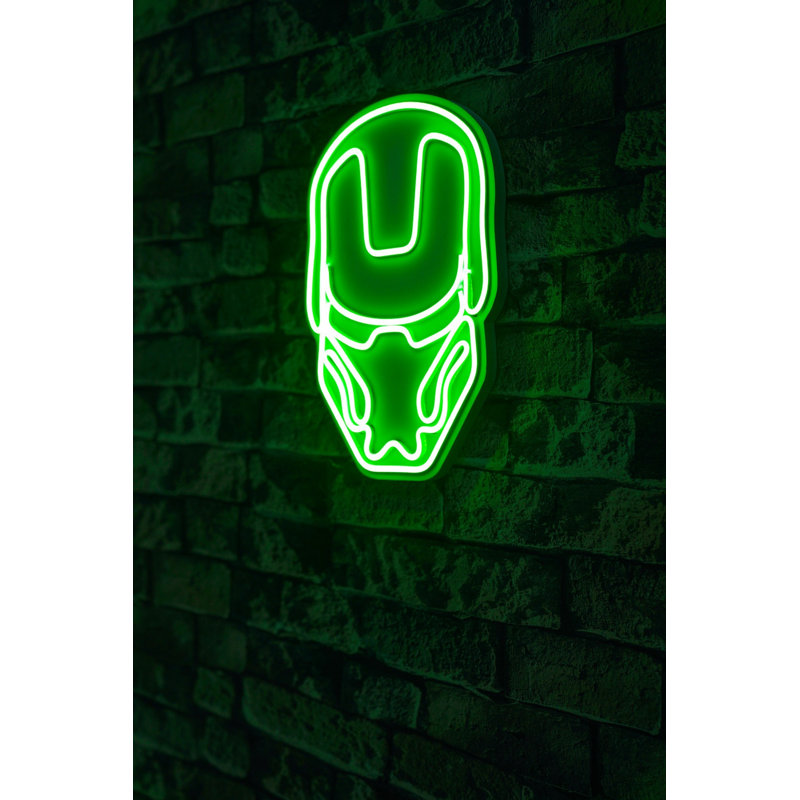Flexible Neon LED Strip Lights, Waterproof IP67, 12V DC, 12 ft 3 in Length | 570 Lumens, 3200K Warm White, Green Colour | PVC Foam Template, Energy Efficient, Perfect for Home Décor & Parties