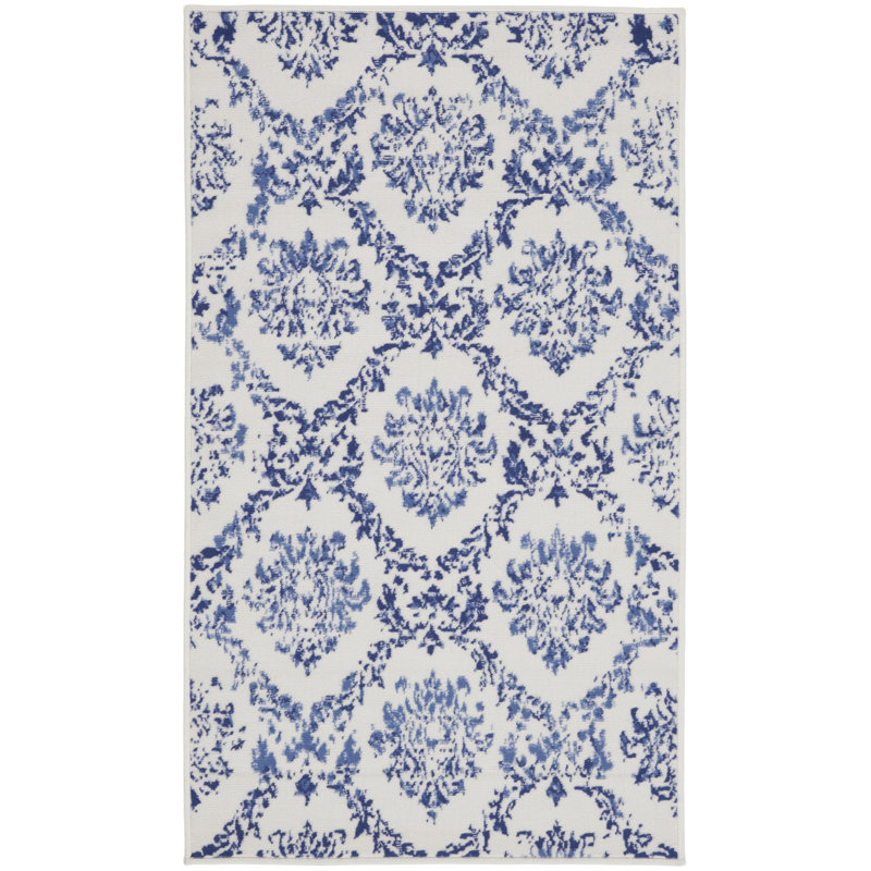 Goda Floral Indoor Rug, Rectangle 3' x 5'