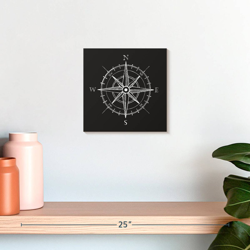 Aletra Simple Compass Rose, 10" H x 10" W