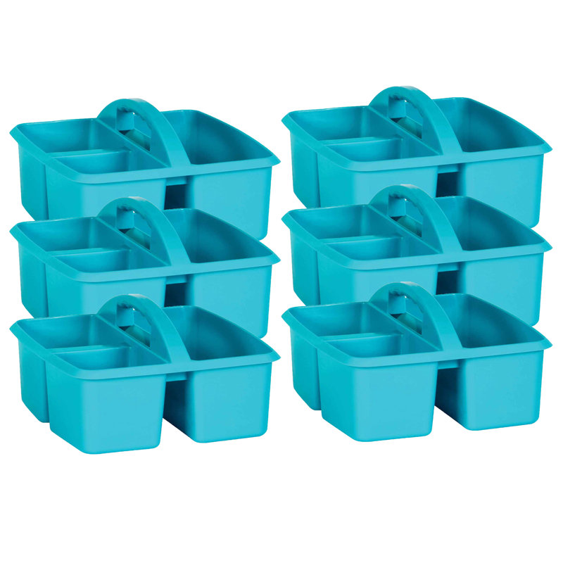 Rebrilliant Plastic Decorative Bin, Teal