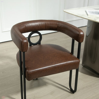 Chaise de salle à manger / fauteuil d'appoint en tissu de chenille de conception contemporaine House Hold