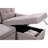 Reversible Sleeper Sectional In Gray With Cell Phone Pocket , Storage Chaise & 34.38 In. Height Characteristic