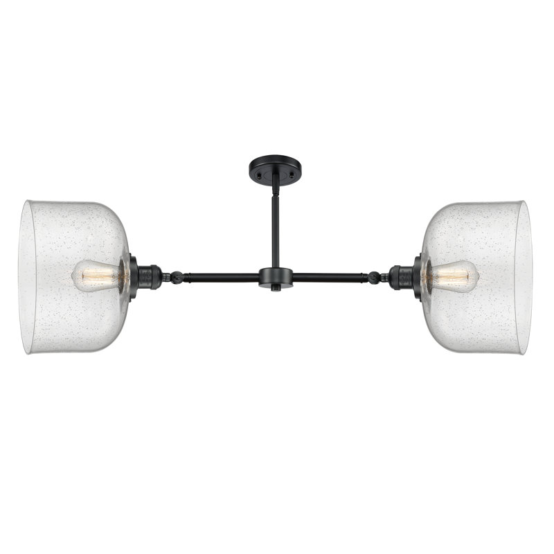 Bell 12" - 2 Light 21" Island Light, No Bulb Included, Seedy, Oil Rubbed Bronze