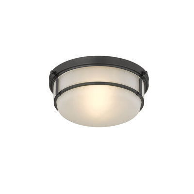 Plafonnier encastré 2 lumières Arlson noir mat