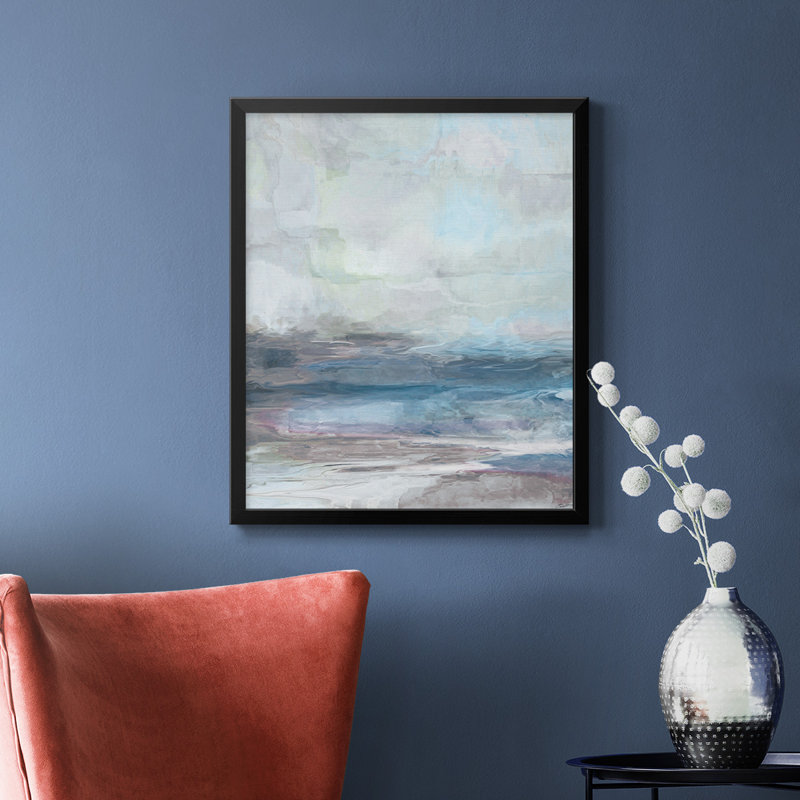 Toile encadrée de qualité supérieure Vallée Azzurra - prête à être accrochée, Noir, H 20 po x l 16 po