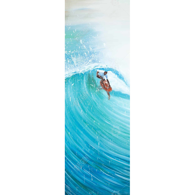 «Surfer in the Wave», toile | Art contemporain contemporain