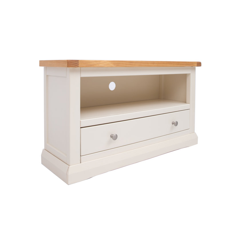 Neher TV Stand for TVs up to 48", Beige/White