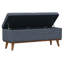 Banc de chambre capitonné 52,2 po Mannes