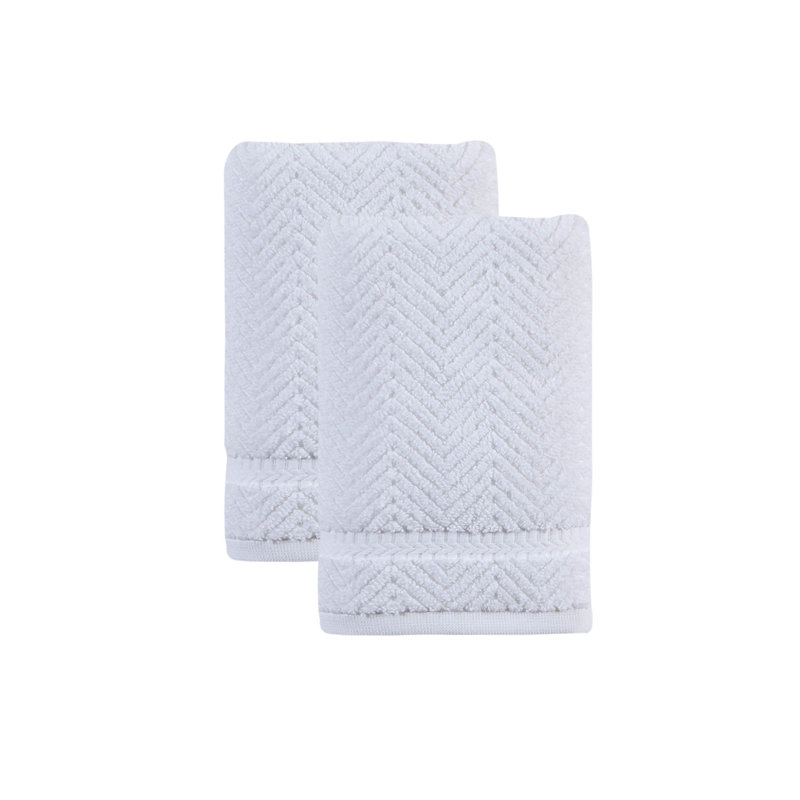 Vandewa Turkish Cotton Hand Towel Set, White
