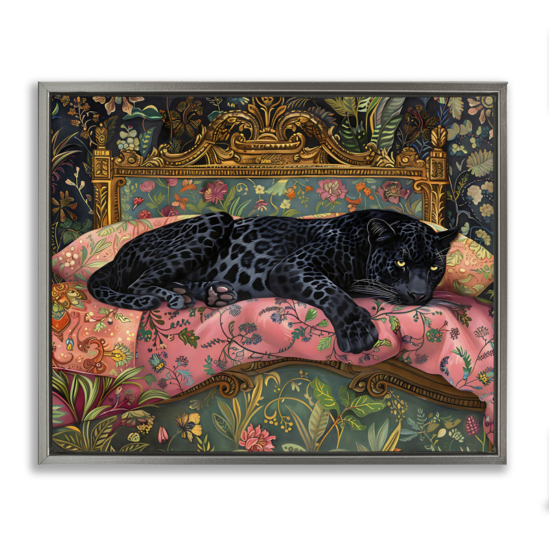 Fauteuil Leopard, H 17 po x l 21 po, Cadre flottant gris lustré
