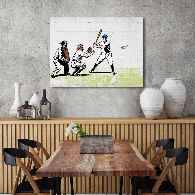 Worth a Home Run? 1 Piece Wrapped Canvas Wall Art, 90cm H x 120cm W x 4cm D