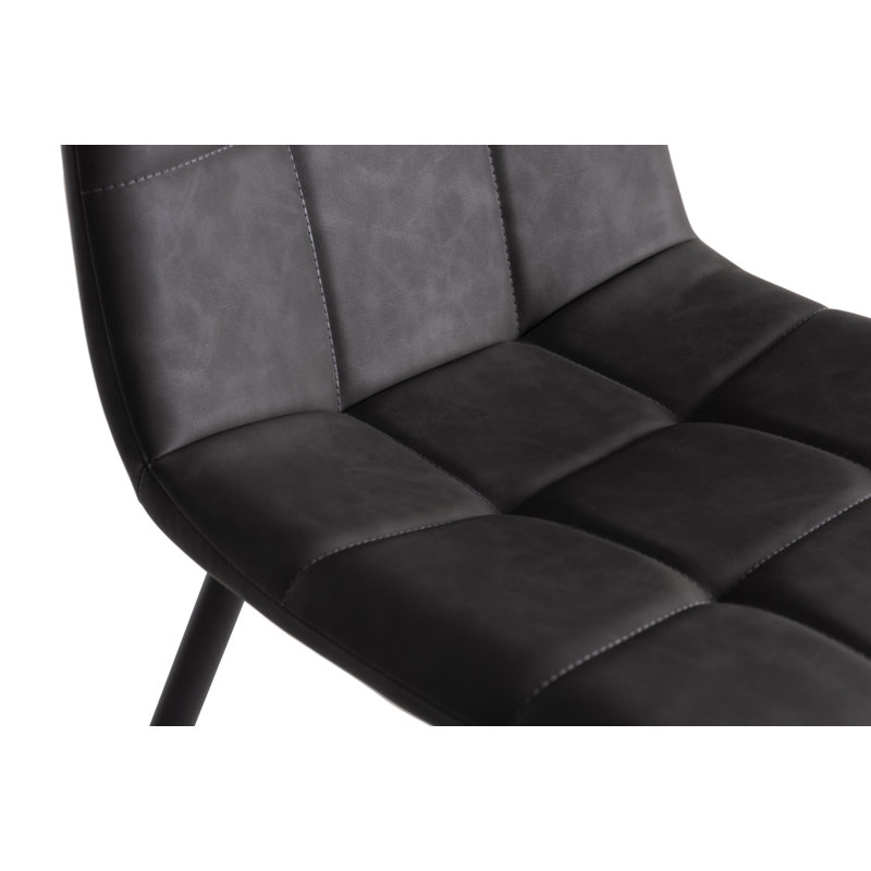 Cressida 283.97cm H Upholstered Side Chair, Dark Grey