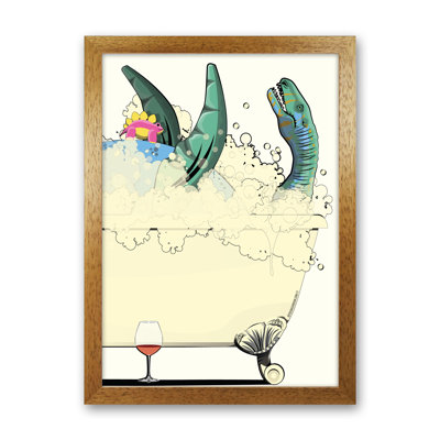 Swimming Dino - Print