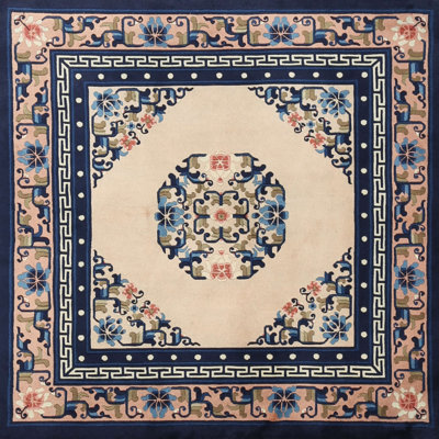 Tapis traditionnel bleu / beige Fuse