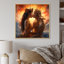 «Sacred Love Divine Couple Kissing» sur toile
