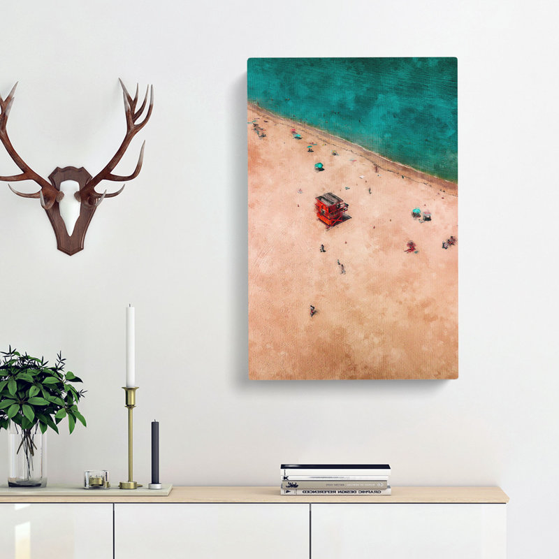 South Beach in Miami - Wrapped Canvas, 50cm H x 35cm W x 3cm D