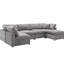 Chenille moderne, 6 places, gris, peu encombrant-1826625098