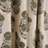 Artistic Block Print Linen Curtain Nature-Inspired, Mohini, Green-1188751748