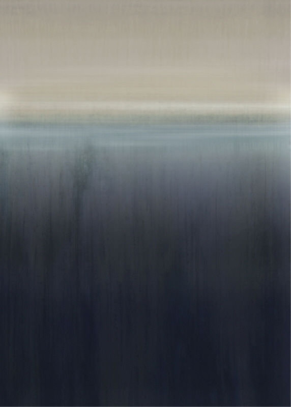 Blue Twilight Painting by James McAllen, Image Brush Gel, 56" H x 40" W
