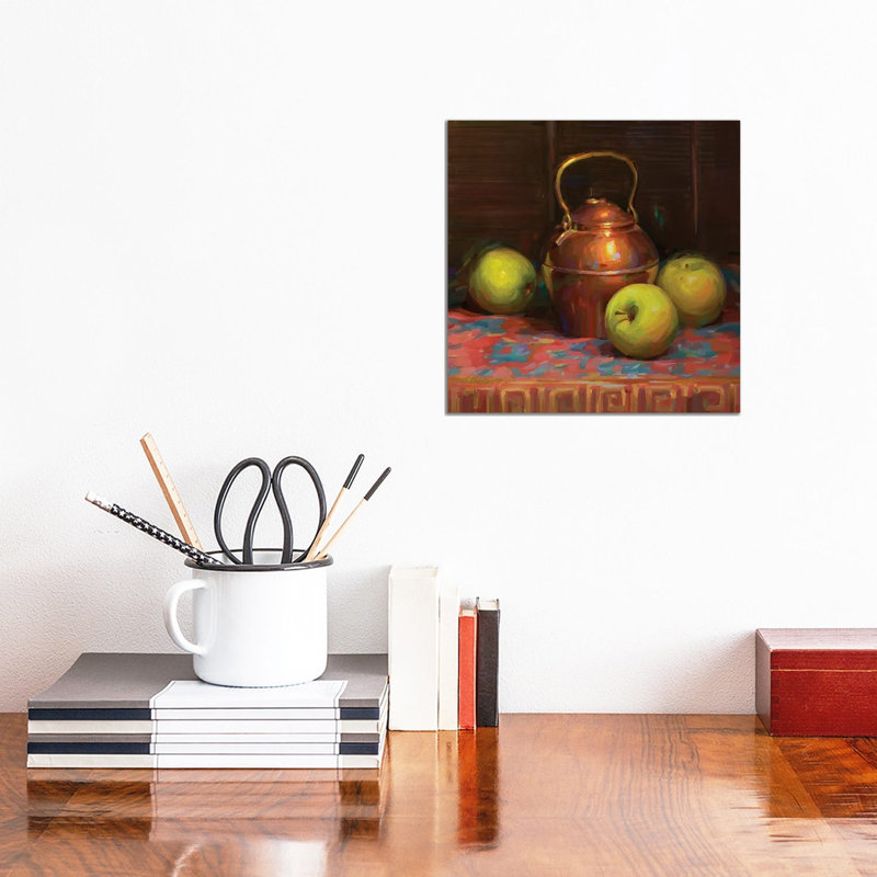 Apples 1 Piece Wall Art on Canvas, 30.48cm H x 30.48cm W