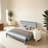 King-Size Bed Frame With Soft-Padded Headboard-1547313934