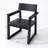 Outdoor Garden Armchair, HDPE Modernist Design With Backrest-1172978401