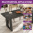 Elmon Rectangle Dining Table, Kitchen Table with Wooden Base-1111398729-1111398728