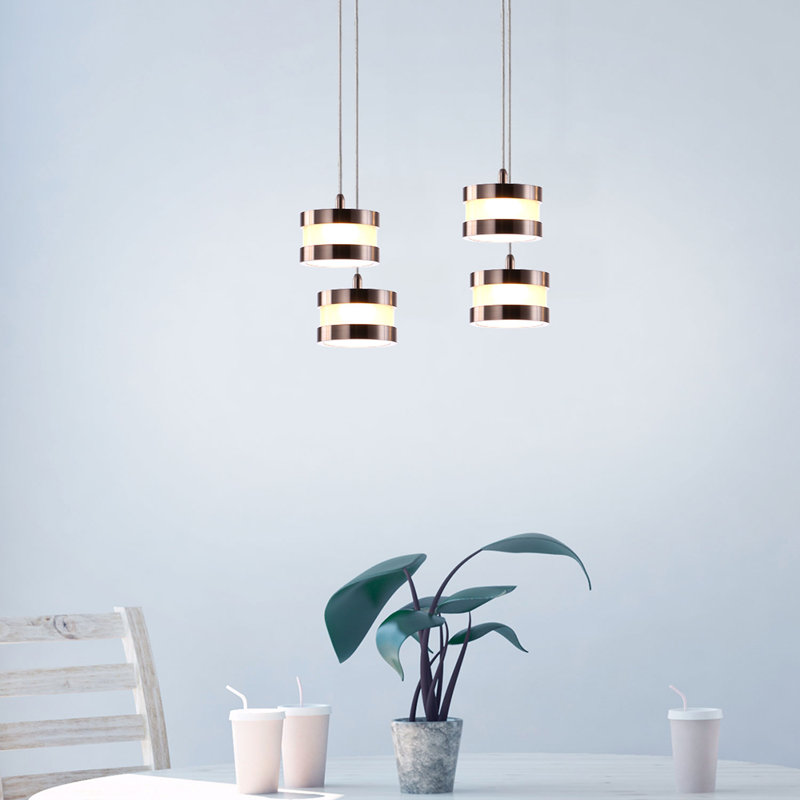 Karter 4 - Light Cluster Pendant, Nickel, 2" H x 12" W x 12" D