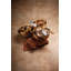 Deco Leaves - 3 Bowl Condiment Server