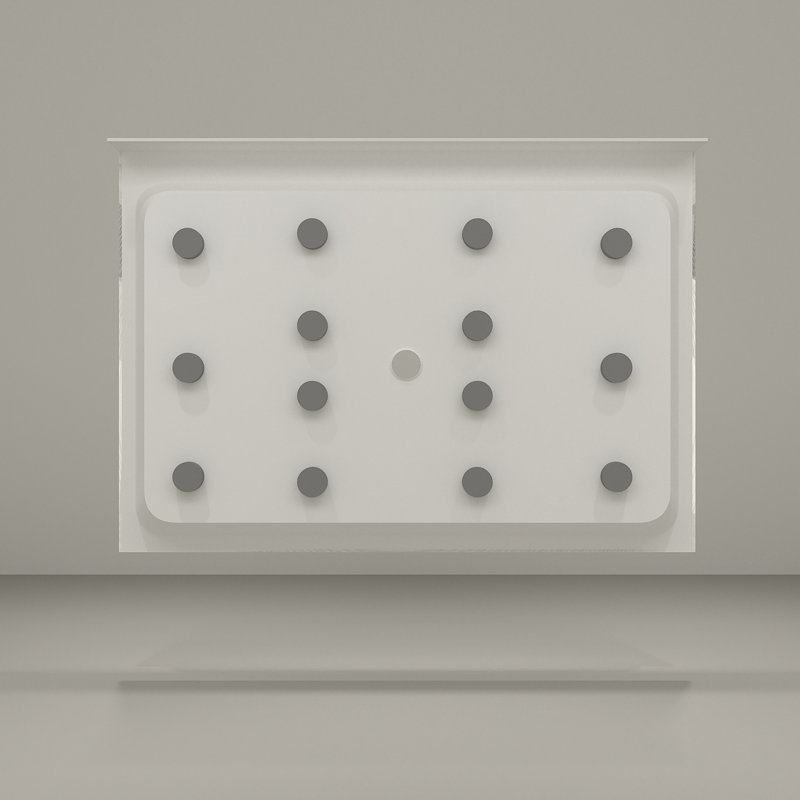 42 - Center Drain - Single Threshold - Acrylic Shower Base