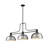 Eraste 3 - Light Steel Dimmable Modern Linear Chandelier-1072713668