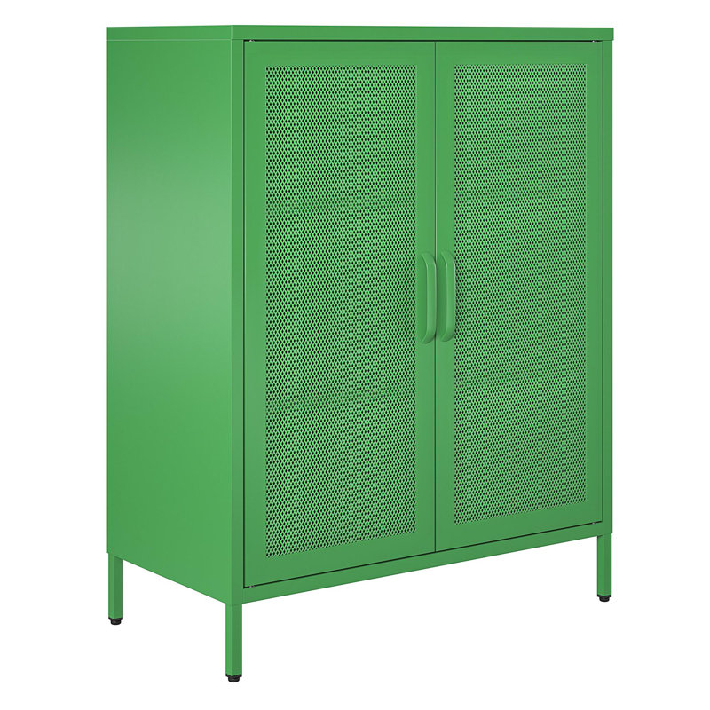 Channing Steel 2-Door Accent Cabinet | Stylish Storage