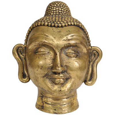 Tête de bouddha tribal en laiton