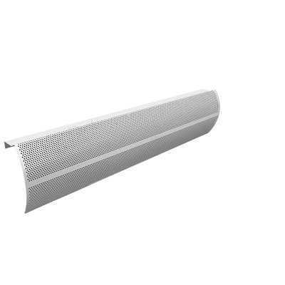 Baseboarders Elliptus Series Galvanized Steel Easy Slip-On Baseboard Heater Cover ONLY - White | ENDCAPS SOLD SEPARATELY