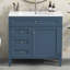 Armoire de meuble-lavabo 36 po avec lavabo supérieur, 2 tiroirs, 1 tiroir basculant et 1 porte