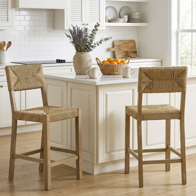 Cledia Wicker Counter Stool