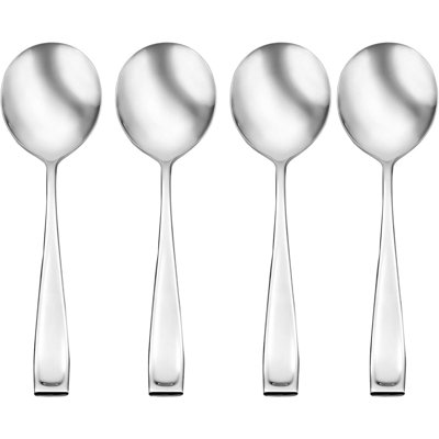 Modern Pillar Moda Fine Flatware Soup Spoons