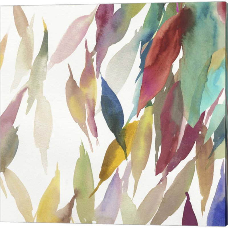 " Fallen Colorful Leaves I & II " by Tom Reeves 2 - Pieces