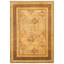 Tapis de la surface en laine kaki/brune 6 pi x 8 pi 10 po one-of-kind-noué la oushak Carreon