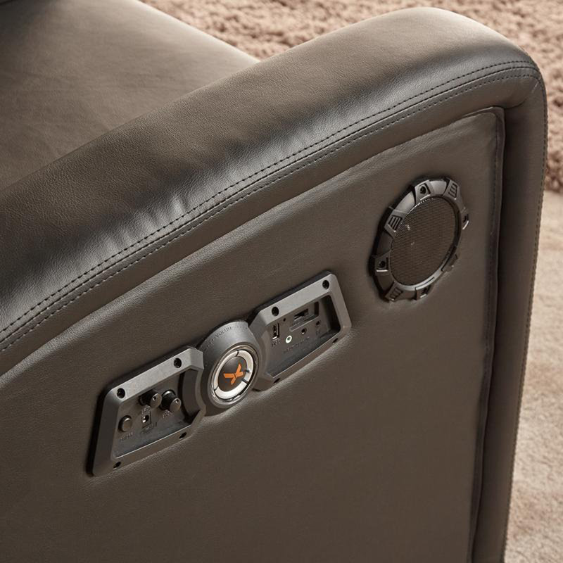 85.5cm Wide Faux Leather Rocker