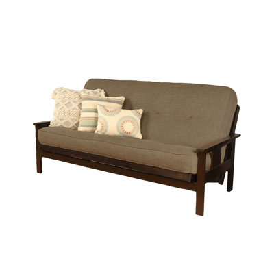 Johnte Full-Size Futon Frame and Full-Size Innerspring Mattress