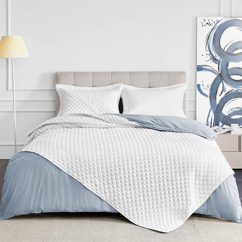 Polyester Quilt, Queen, White