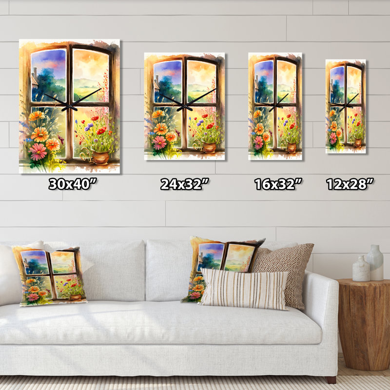 Horloge murale Janeshwar, H 40 po x l 30 po x P 1 po