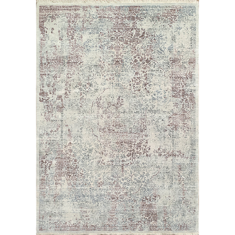 Newkirk Viscose Oriental Indoor Rug, Rectangle 7'8" x 10'7"