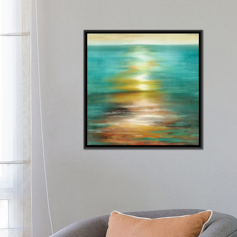 « under brilliance », reproduction sur toile, H 18 po x l 18 po x P 1,5 po, Pas de tapis, Toile avec cadre noir