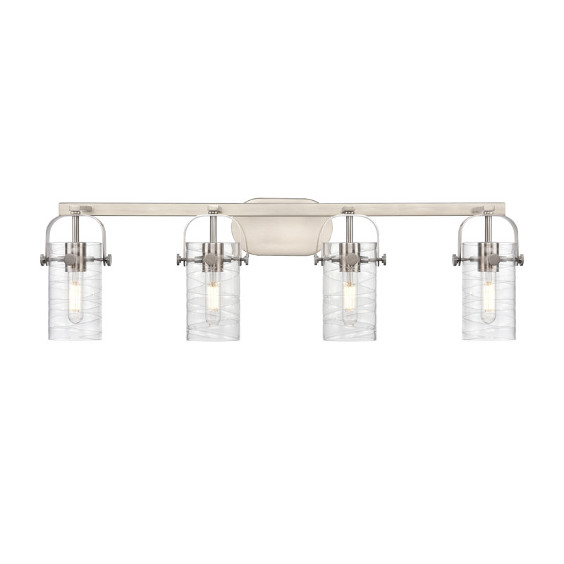 Éclairage pour meuble-lavabo mural 4 po Smethport, Tourbillon déco, Nickel satiné